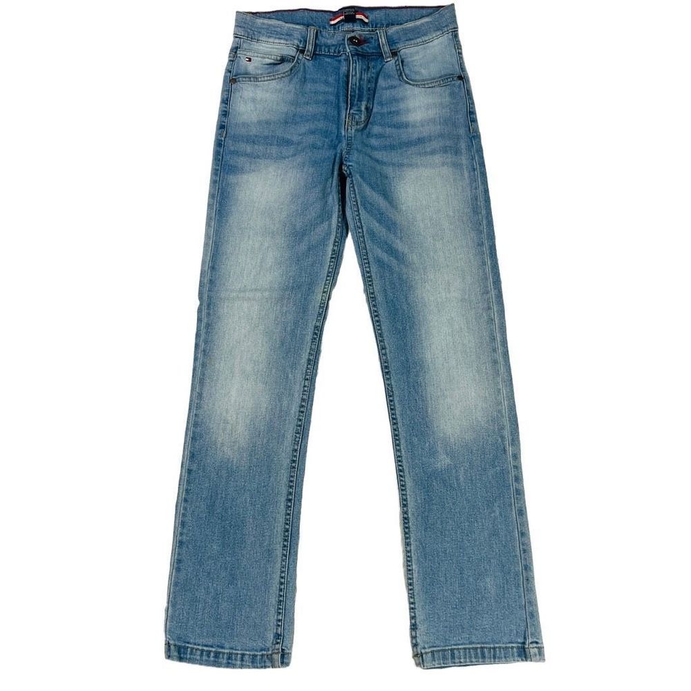 Girls Tommy Hilfiger Stretch Straight Fit Embroidered Jeans Size 12
